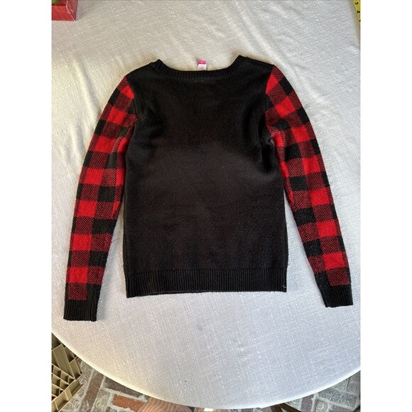 Santa Struggle is Real Ugly Christmas Sweater‎ Fireplace Plaid M (7-9) - Picture 7 of 7